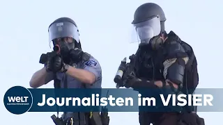 UNRUHEN IN DEN USA: Pressefreiheit - Polizei und Demonstranten greifen Journalisten an