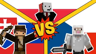 ČESKO vs POLSKO vs SLOVENSKO v MINECRAFTU?!