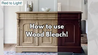 Master Two Part Wood Bleach to Lighten Wood! How I used Wood Bleach to Lighten a Mahogany Sideboard.