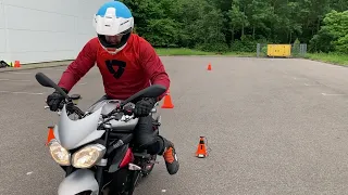 Motogymkhana. Personal GP8 record (33,37s)