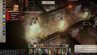 Pathfinder: WotR - Half-Fiend Furious Minotaur Boss Fight - Hard Difficulty - Drezen Map Prison