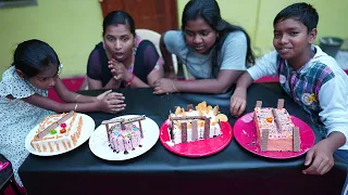 Cake Decoration Funny Challenge  வச்சா கிணறு , கட்டில் மாதிரி எல்லாம் செஞ்சு வச்சு இருக்காங்க !!