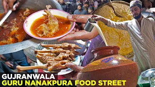 Guru Nanakpura Food Street in Ramzan | Gujranwala ke Paye, Hareesa, Lassi aur Chanay, Street Food PK