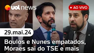 Moraes deixa TSE; saidinha de presos e mais notícias: UOL News 2ª Edição com Sarza, Sakamoto e Fibe