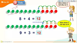 Toán lớp 2: Giới thiệu lớp 2: Bài số 13: Phép cộng có nhớ trong phạm vi 20 từ ngày ( 27-9-2023 )