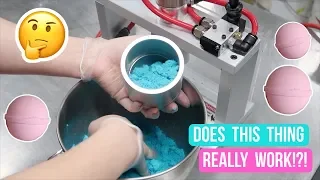 Testing an Industrial Bath Bomb Press | Royalty Soaps