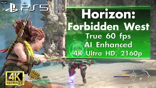 Horizon: Forbidden West - PS5 Gameplay [4K Ultra HD, true 60 fps AI Enhanced]