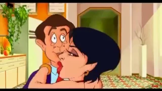 Funny Cartoon | Adults Kiss