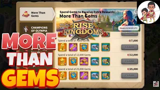 More Than Gems Value Spending Guide :Early Game, F2P, Low, Mid, High Spender Tips : Rise of Kingdoms
