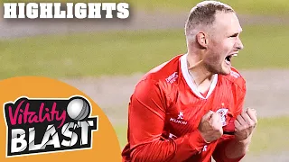 Lancashire v Yorkshire | Lightning Strike to Win Roses Thriller! | Vitality Blast 2020 - Highlights