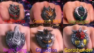 [Ultraman Taiga] Half-Monster Rings [Hellberus-Galactron-Segmeger-Night Fang-Gigadelos-Gorothunder]