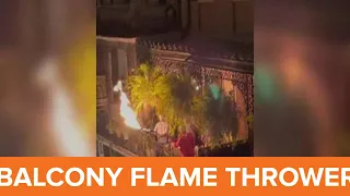 Flame flower on French Quarter balcony a cause for alarm