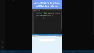 Create Auto-Resizing Textarea in JavaScript