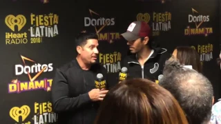 Enrique Iglesias - Sneak Peek of Backstage Interview at iHeart Fiesta Latina 2016