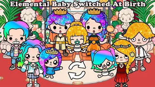 Elemental Baby Switched at Birth 👪 Compilation | Rainbow Gold hair | Toca Boca | Toca Life Story