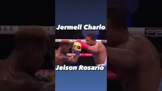 Jermell Charlo vs Jeison Rosario vicious left hook for the knockdown