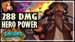 288 DAMAGE HERO POWER?! - Tombs of Terror Heroic Hearthstone