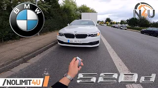 BMW 520d Touring (190 HP) 2018 G30 | Review (0-100) on German Autobahn by NoLimti4U