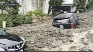 Landslide damages several homes in Beverly Crest