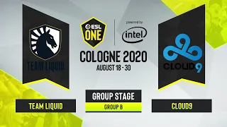 CS:GO - Cloud9 vs. Team Liquid [Overpass] Map 1 - ESL One Cologne 2020 - Group B - NA