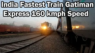 India Fastest Train Gatimaan Express At His Full Speed #gatimaanexpress #indianrailway