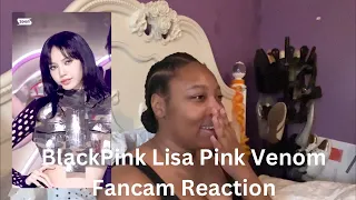 BlackPink Lisa Pink Venom Fancam Reaction (first time watching!)