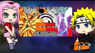 Team 7 React to Naruto Bayron Mode vs Sasuke Power Levels {Gacha Life}