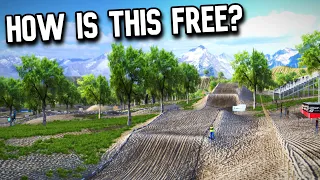 THIS TRACK IS SURROUNDED BY MOUNTAINS IN MX BIKES!