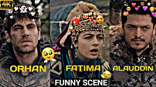 Fatima X Orhan & Aladdin Funny Scene  😂❤️🦋 | Wait for gudgudi😂 😚💜|#kurulusosman#orhanbey