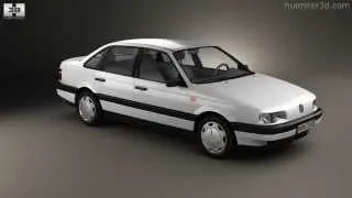 Volkswagen Passat (B3) sedan 1988 by 3D model store Humster3D.com