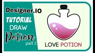Gravit Designer Tutorial : How to Draw a Love Potion vector