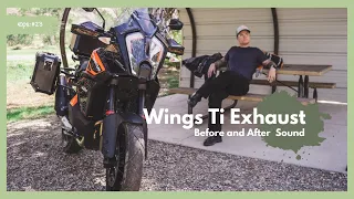 Wings exhaust on 2022 KTM 1290 Super Adventure S