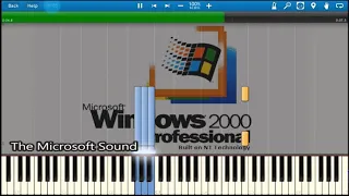 The Microsoft Sound - Windows 2000 Professional (Synthesia)