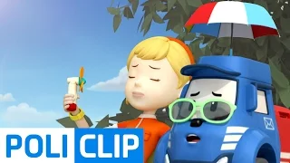 The weather is so hot!! | Robocar Poli Clips
