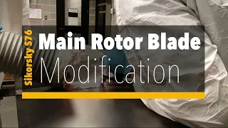 Cutting a S76 Helicopter Main Rotor Blade.