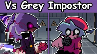 Vs Grey Impostor Human (VS Impostor But Human V2 Cancelled build) - FNF