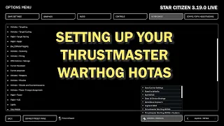 Star Citizen 3.19.0 LIVE, Complete setup guide for the Warthog HOTAS or any HOTAS stick!