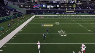 Madden 22 Seattle Seahawks Russell Wilson nasty completion to Tyler Lockett