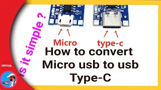 How to convert micro usb to usb Type-c