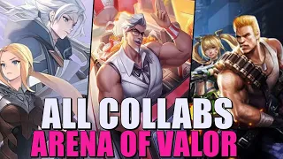 Arena of Valor All Collab Trailers (2016-2022) VEJA TODAS OS CROSSOVERS QUE TEM NO ARENA OF VALOR