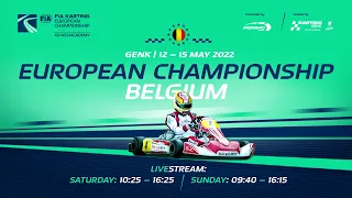 FIA Karting European Championship 2022 KZ / KZ2 / Academy Trophy, Round 1 - Genk / Belgium (Sunday)