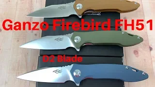 Ganzo Firebird FH51 with D2 blade  Beautiful Design and incredible bargain !