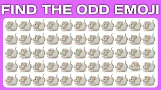 Can you FIND THE ODD EMOJI 🐀🐁(emoji quiz)