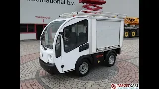 777854 GOUPIL G3 ELECTRIC UTILITY VEHICLE UTV CLOSED BOX VAN 12-2013 WHITE 16332KM