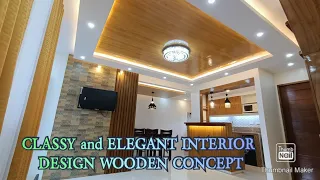 CLASSY AND ELEGANT INTERIOR DESIGN + WOODEN CONCEPT + BEFORE AND AFTER + 54 SQM UP AND DOWN UNIT