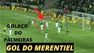 GOL DO PALMEIRAS HOJE  | GOL DO MERENTIEL |  PALMEIRAS 1X0 SANTOS 18/09/2022