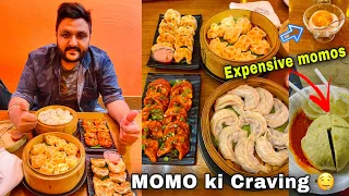 MOMO ki Craving hume yaha le aayi || I only ate MOMOS for whole day || Expensive MOMO ||