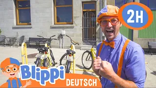 Blippi erkundet die Stadt mit dem Fahrrad | Blippi | Moonbug Kids Deutsch