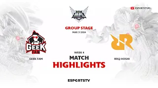 Geek Fam vs RRQ Hoshi HIGHLIGHTS MPL ID S13 | RRQ VS GEEK