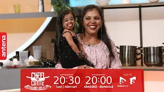 Jyoti Amge, cea mai scundă femeie din lume, în platoul Chefi la Cuțite. Jurații, uluiți!